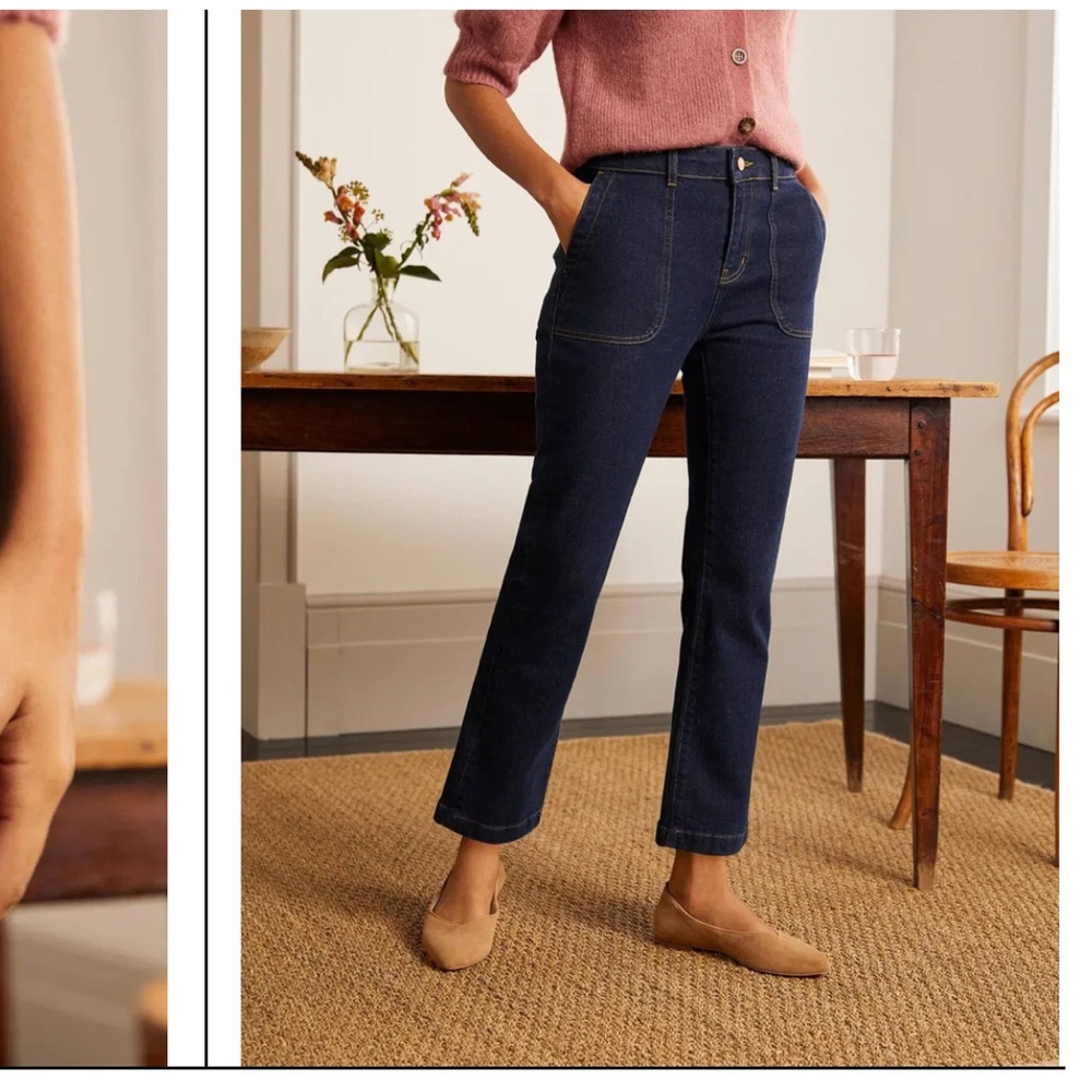 Boden Utility Flare Cropped Jean | Size 10